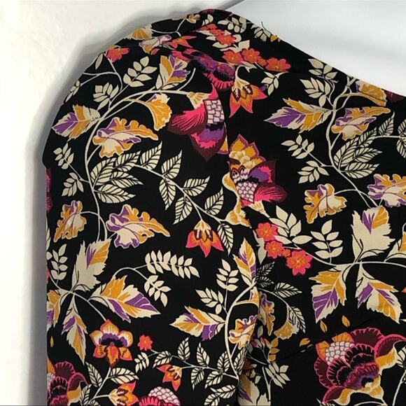 H&M Divided Y2K Floral Mini Dress Bell Sleeves Drop Waist Size 4 Vintage Retro - Picture 12 of 15